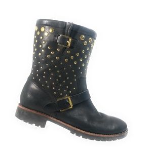 Sperry Britt Pull On Buckle Stud Ankle Boots Sz 7M